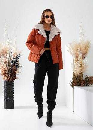 Крута куртка с хутром , норма и батал від 42 до 60!