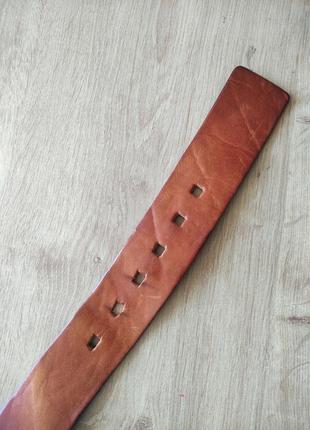 Стильный мужской кожаный ремень the belt, hand made, италия, р.90.