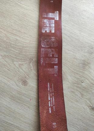 Стильный мужской кожаный ремень the belt, hand made, италия, р.90.