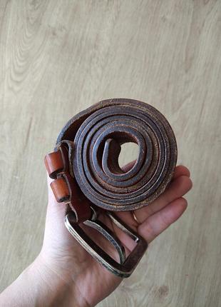 Стильный мужской кожаный ремень the belt, hand made, италия, р.90.