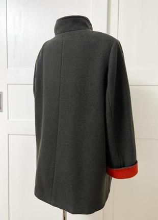 Фирменное стильное натуральное статусное пальто из шерсти5 фото
