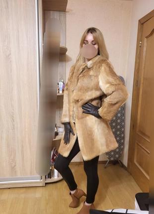 Шубка натуральна шуба полушубок пальто хутряне кожух