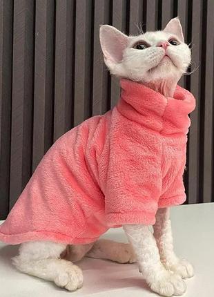 Тёплая одежда для котов сфинкс, зимняя одежда для собак и кошек. тёплый свитер для домашних животных3 фото