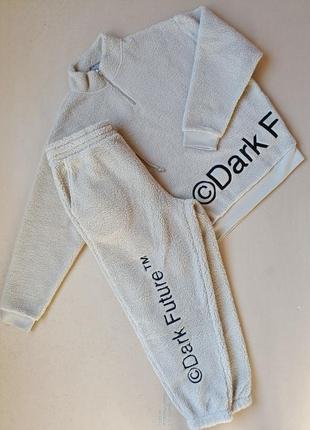 Супер теплий стильний та м'який костюм тедді asos. новий з етикетками