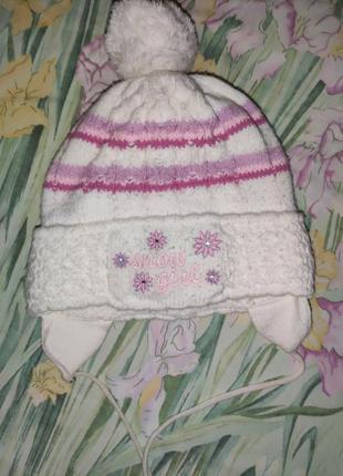 Гарна тепла зимова шапка