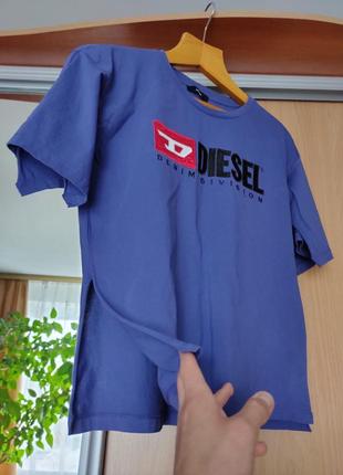 Футболка diesel оригінал жіноча футболка diesel big center logo3 фото