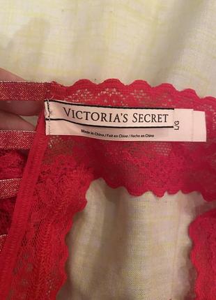 Шикарніс ажурні, трусики, бікіні, червоного кольору, від дорогого бренду: victoria’s secret 👌10 фото