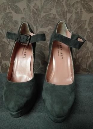 Twin -set красивые замшевые туфли2 фото