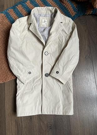River island  пальто плащ тренч куртка бежеве  4-5 років