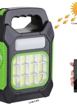 Фонарь переносной jy-978d-led+12cob, power bank.