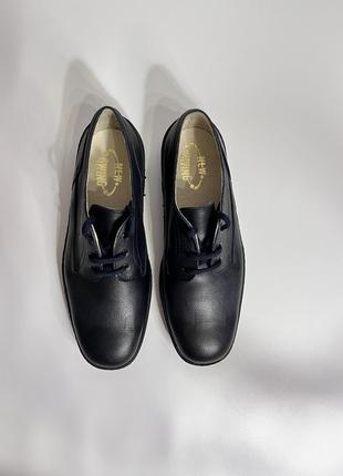 Кожаные туфли италия / размер 39 / черные туфли2 фото