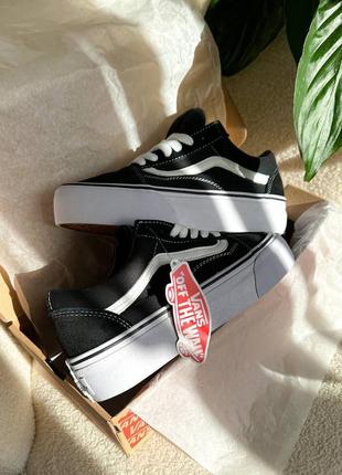 Кеди Vans WHITE BLACK Shoes Unisex Leisure Low Tops Skate Light Breathable VN0A38G19M1 platform