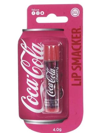 Бальзам для губ lip smacker coca cola balm cherry, смак чері, 4 г2 фото