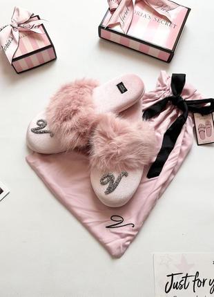 Тапочки victoria’s secret стрази камни тапки домашні капці вікторія сікрет виктория сикрет