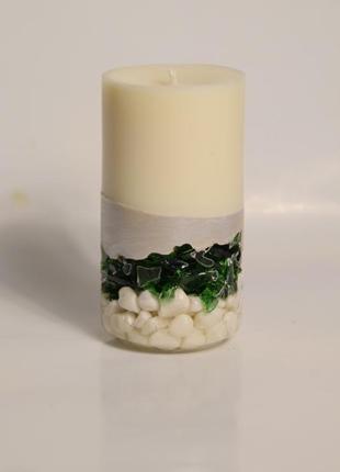 Ароматична свічка з битого скла