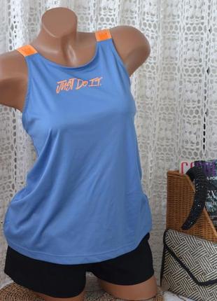 S фірмова жіноча спортивна майка nike dri fit just do it tank elastika jdi grx синя2 фото