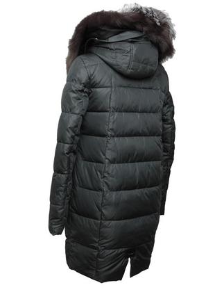 Парка женская зима с мехом енота