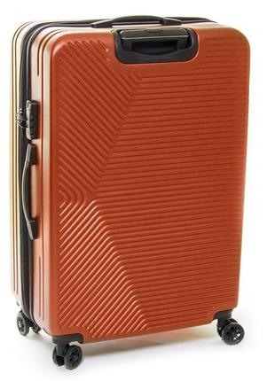 Дорожный оранжевый пластиковый чемодан комплект 3 в 1 804 orange комплект из трех пластиковых чемода3 фото
