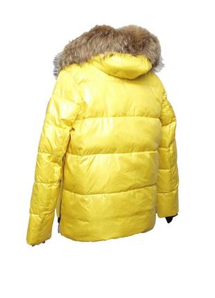 Куртка короткая женская зимняя visdeer xxl желтый7 фото