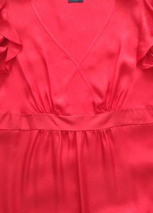 Червоне літнє плаття сукня  з рюшами f&f р. 40 ( 42 )3 фото