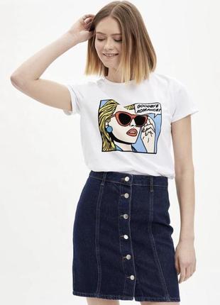 Нова  джинсова спідниця, юбка, stradivarius