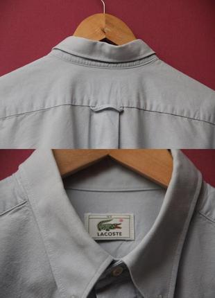 Lacoste рр 44 l рубашка короткий рукав, нагрудный карман.7 фото