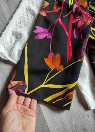 Шикарная блуза запах стильная модель актуальный принт нарядная7 фото
