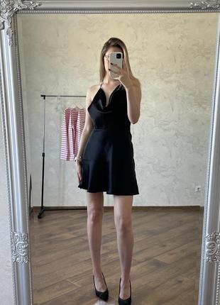 Сатиновое платье от zara