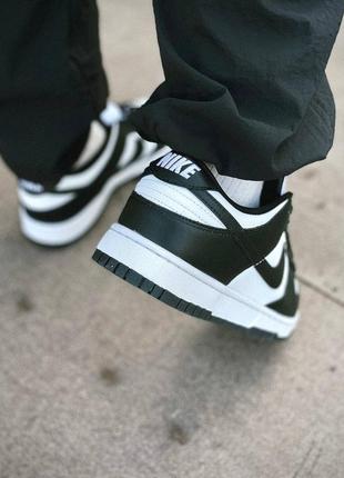 Мужские кроссовки nike dunk low retro white black3 фото