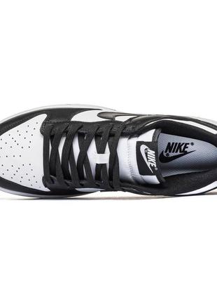 Мужские кроссовки nike dunk low retro white black7 фото