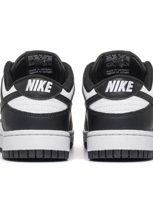 Мужские кроссовки nike dunk low retro white black9 фото