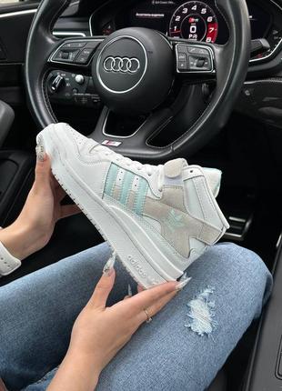 Женские кроссовки adidas originals forum 84 mid white mint