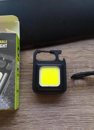 Акумуляторний led-ліхтарик edc з type-c карабін, магніт