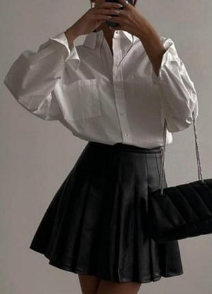 Юбка мини кожанная zara тенисная юбка мини