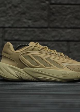 Бежевые кроссовки массивные adidas ozelia направлены острые адидас озелия как бультерьер9 фото