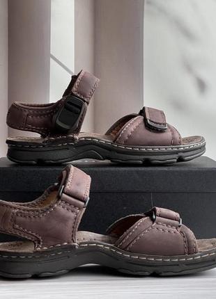 Оригінальні шкіряні трекінгові сандалі clarks5 фото