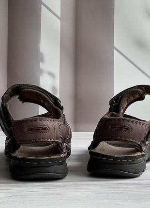 Оригінальні шкіряні трекінгові сандалі clarks6 фото
