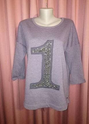 Світшот з оздобленням камінням