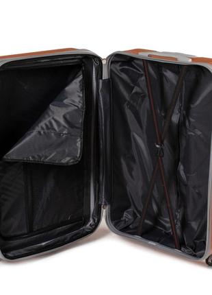 Комплект валіз 3 штуки abs-пластик 802 orange4 фото