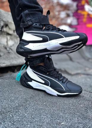 Puma opti sheer black, мужские кроссовки пума, кросівки пума чоловічі3 фото