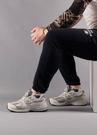 Кроссовки new balance 2002 замшевые текстиль замша пастельные кроссы eva подошва бежево коричневые9 фото