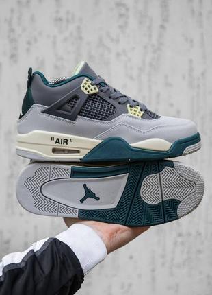 Кроссовки nike air jordan 4 retro высокие air джордан 4 средние воздушная капсула хай бирюзовые