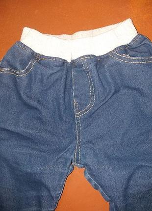 Теплые зимние джинсы на флисе для девочки на 122-128см3 фото