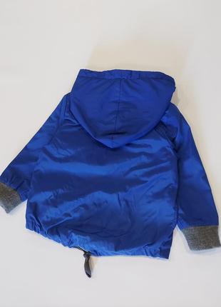 Ветровка на флисе мальчику teple net сине-голубого цвета, украина 80-862 фото