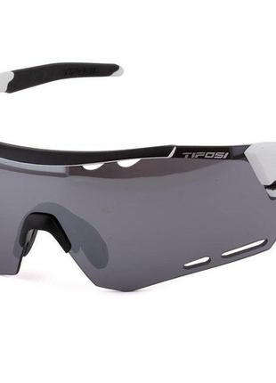 Окуляри велосипедні tifosi  alliant white/black з лінзами smoke / ac red / clear