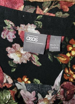 Сорочка asos з коротким рукавом вільного крою гарний принт10 фото