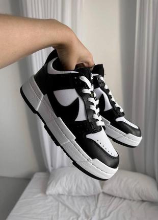 Женские кроссовки nike real sb dunk disrupt black white 36-39