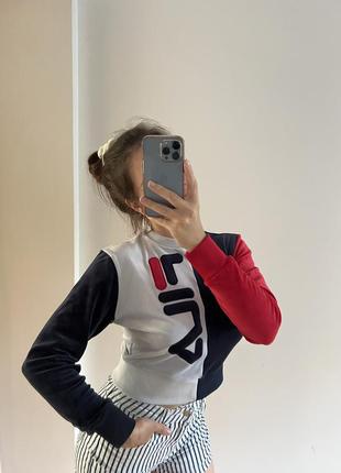 Велюрова кофта fila 2