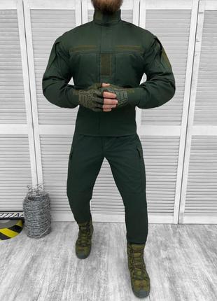Чоловічий робочий костюм nac кітель + штани/польова форма саржа олива розмір m