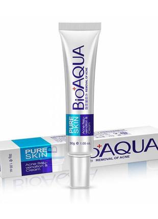 Крем от прыщей и акне точечного действия bioaqua pure skin